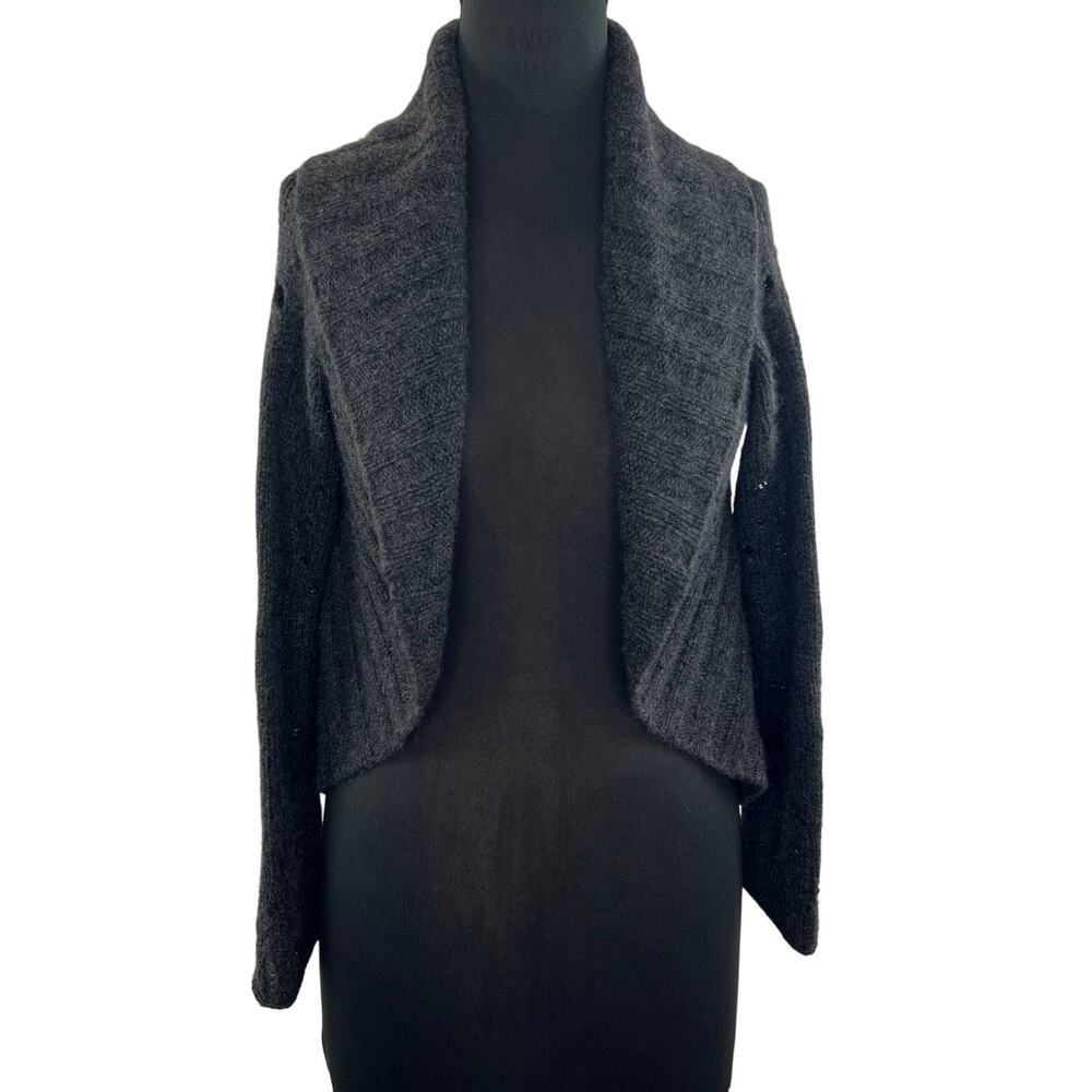 WYETH by Todd Magill Boucle Knit Cashmere Long Sleeve Shawl Collar Cardigan Sz S